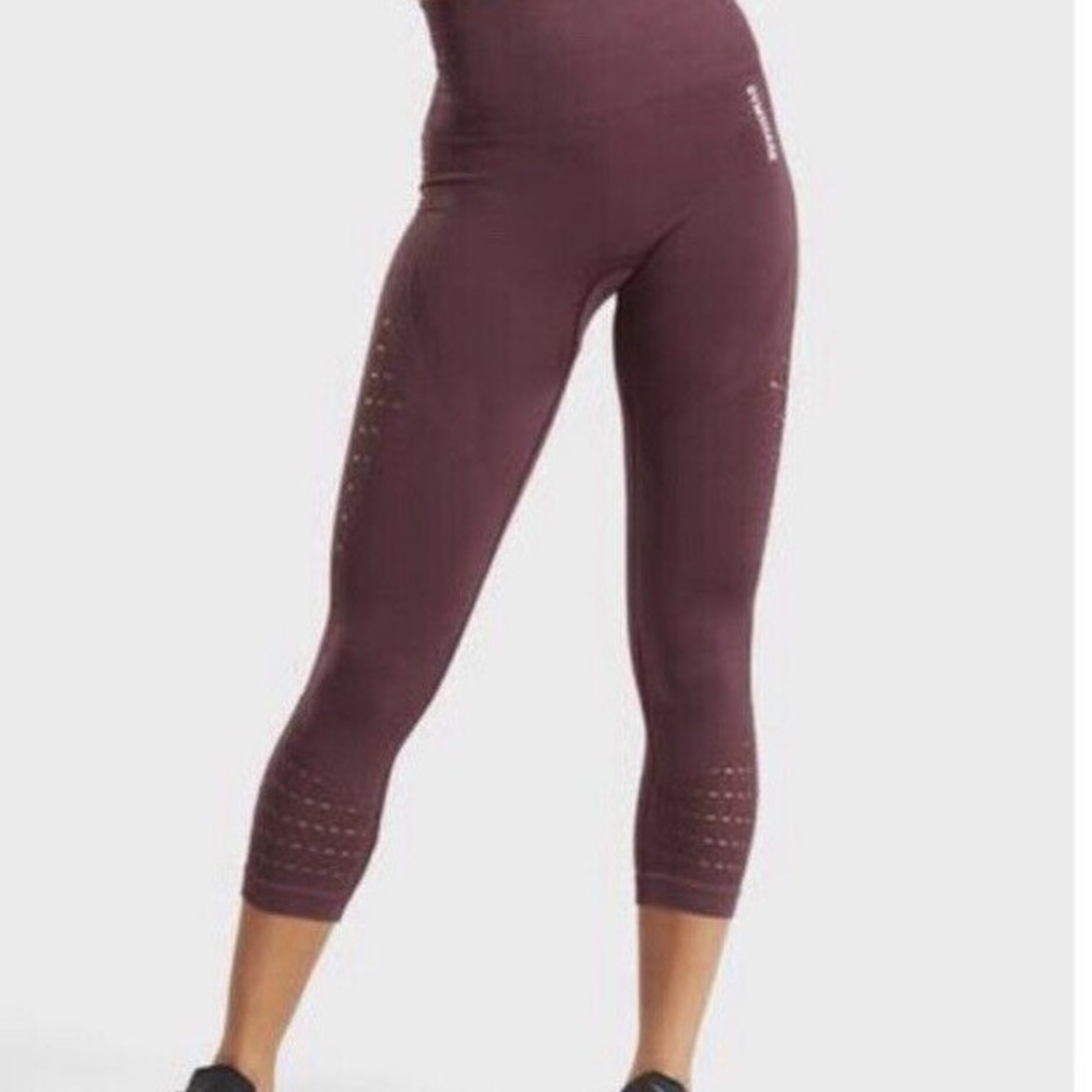 GYMSHARK cropped detail leggings